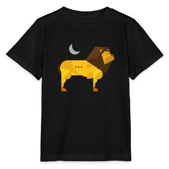 Polygon Löwe - Stanley/Stella Kinder T-Shirt MINI CREATOR  - Schwarz - Vorne - Mikhail (115cm)