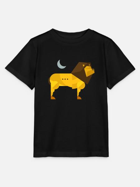 Polygon Löwe - Stanley/Stella Kinder T-Shirt MINI CREATOR - Schwarz