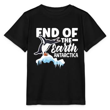 End of the earth Ice Expedition Adventure - Stanley/Stella MINI CREATOR Kids’ T-Shirt - black - Front - Mikhail (115cm)