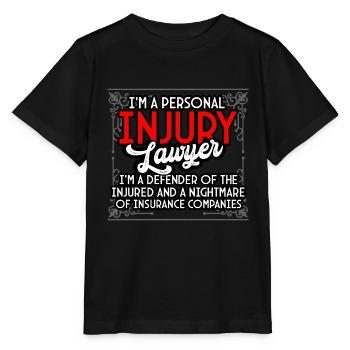 I'm A Personal Injury Lawyer - Stanley/Stella MINI CREATOR Kids’ T-Shirt - black - Front - Mikhail (115cm)