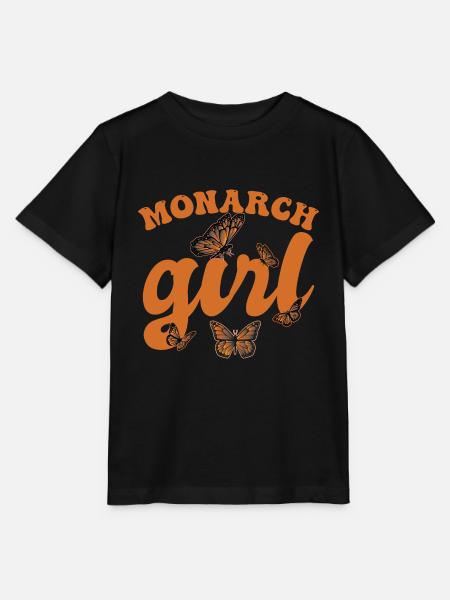 Monarch-Mädchen - Stanley/Stella Kinder T-Shirt MINI CREATOR  - Schwarz