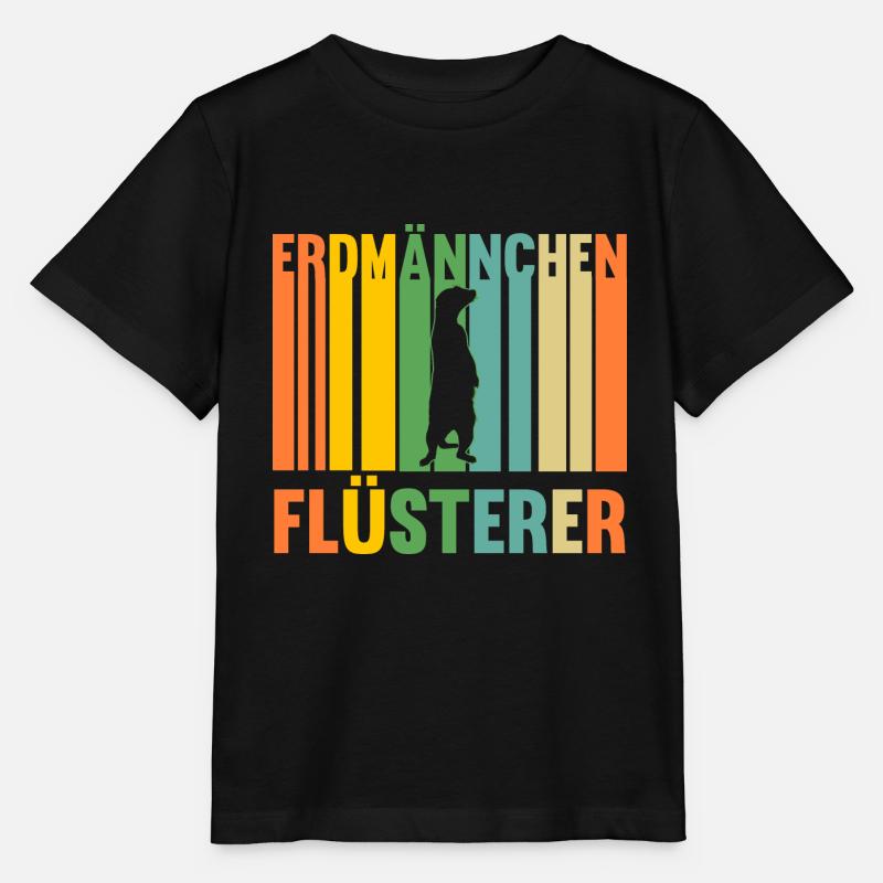 Erdmännchen - Stanley/Stella Kinder T-Shirt MINI CREATOR - Schwarz
