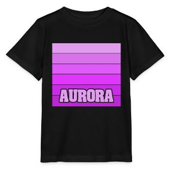 Mädchenname Aurora - Stanley/Stella Kinder T-Shirt MINI CREATOR  - Schwarz - Vorne - Mikhail (115cm)