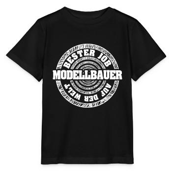 Job Modellbauer - Stanley/Stella Kinder T-Shirt MINI CREATOR  - Schwarz - Vorne - Mikhail (115cm)
