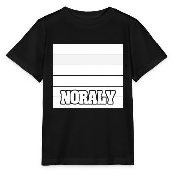 Nom de la femme Noraly - T-shirt bio MINI CREATOR Stanley/Stella Enfant - noir - Devant - Mikhail (115cm)