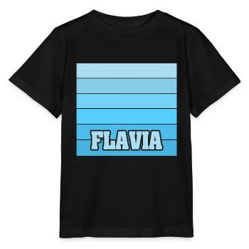 Nom de la femme Flavia - T-shirt bio MINI CREATOR Stanley/Stella Enfant - noir - Devant - Mikhail (115cm)