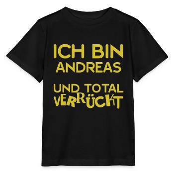 Cadeau pour Andreas - T-shirt bio MINI CREATOR Stanley/Stella Enfant - noir - Devant - Mikhail (115cm)