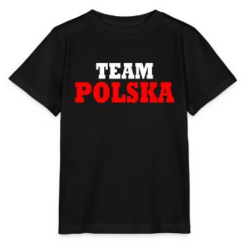 Team polska - Stanley/Stella Kinder T-Shirt MINI CREATOR  - Schwarz - Vorne - Mikhail (115cm)