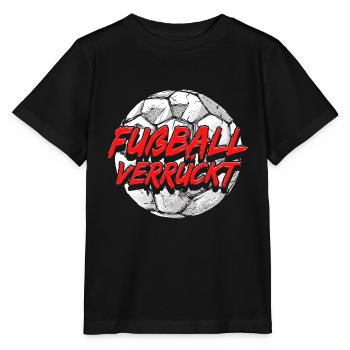 Fußball Verrückt Fußballer Geschenke Lustig - Stanley/Stella Kinder T-Shirt MINI CREATOR  - Schwarz - Vorne - Mikhail (115cm)