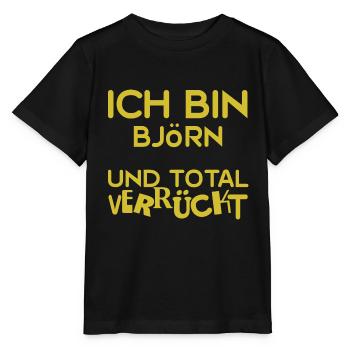 Verrückt Björn - Stanley/Stella Kinder T-Shirt MINI CREATOR  - Schwarz - Vorne - Mikhail (115cm)