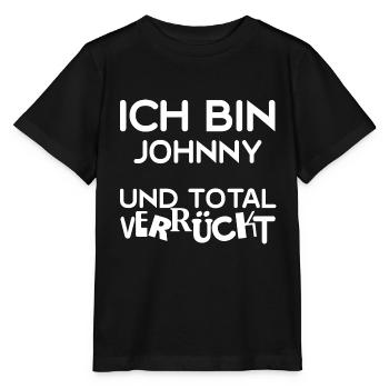 Geschenk für Johnny - Stanley/Stella Kinder T-Shirt MINI CREATOR  - Schwarz - Vorne - Mikhail (115cm)