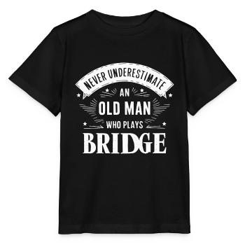 Bridge Kartenspiel Geschenk - Stanley/Stella Kinder T-Shirt MINI CREATOR  - Schwarz - Vorne - Mikhail (115cm)