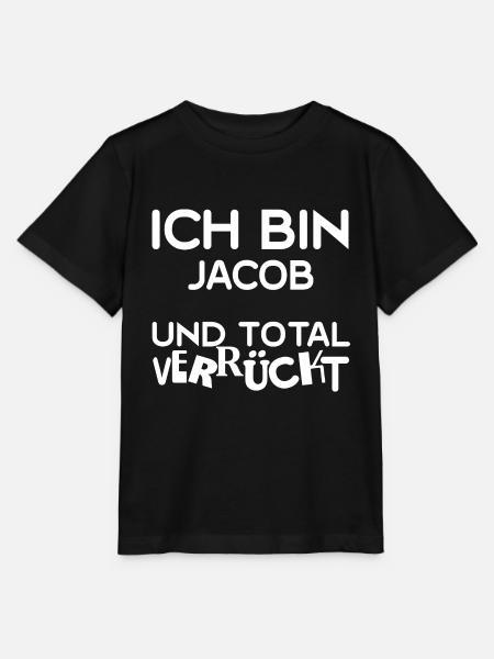 Vorname Jacob - Stanley/Stella Kinder T-Shirt MINI CREATOR  - Schwarz