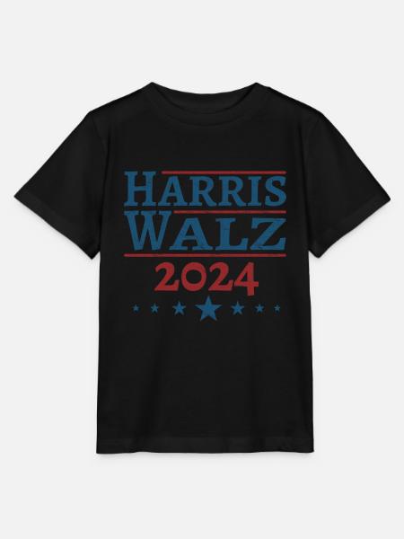 Harris Walz 2024 - Stanley/Stella Kinder T-Shirt MINI CREATOR  - Schwarz