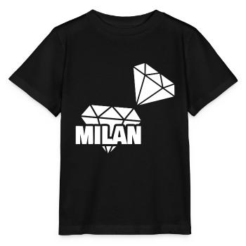 Milan als Kostbar - Stanley/Stella Kinder T-Shirt MINI CREATOR  - Schwarz - Vorne - Mikhail (115cm)