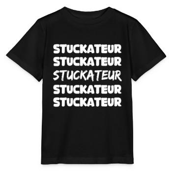 Gift for plasterer - Stanley/Stella MINI CREATOR Kids’ T-Shirt - black - Front - Mikhail (115cm)