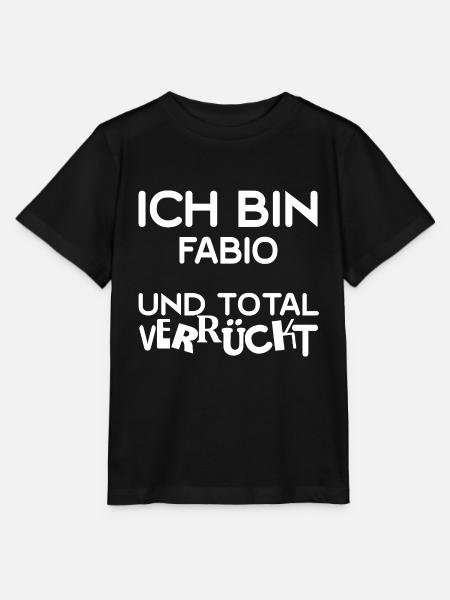 Vorname Fabio - Stanley/Stella Kinder T-Shirt MINI CREATOR - Schwarz