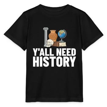 History Teacher Lesson Professor Historian - Stanley/Stella MINI CREATOR Kids’ T-Shirt - black - Front - Mikhail (115cm)