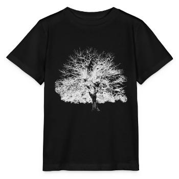 Winterbaum weiss - Stanley/Stella Kinder T-Shirt MINI CREATOR  - Schwarz - Vorne - Mikhail (115cm)
