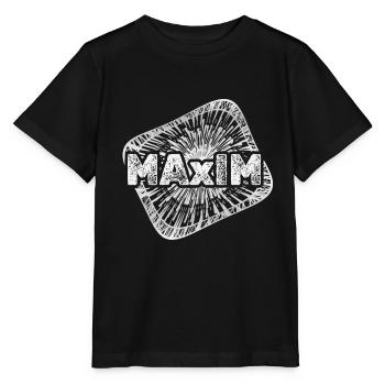 Sternenstaub Maxim - Stanley/Stella Kinder T-Shirt MINI CREATOR  - Schwarz - Vorne - Mikhail (115cm)