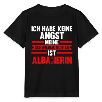Ich habe keine Angst meine Schwiegertochter ist Al - Stanley/Stella Kinder T-Shirt MINI CREATOR  - Schwarz - Vorne - Mikhail (115cm)