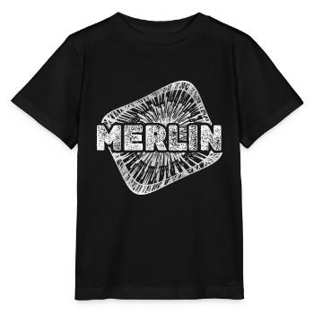 Cadeau pour Merlin - T-shirt bio MINI CREATOR Stanley/Stella Enfant - noir - Devant - Mikhail (115cm)