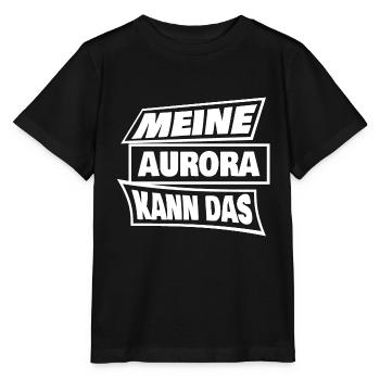 Geschenk für Aurora - Stanley/Stella Kinder T-Shirt MINI CREATOR  - Schwarz - Vorne - Mikhail (115cm)