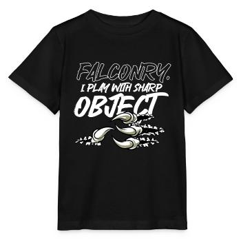 Falknerei Ornithologie Geschenk - Stanley/Stella Kinder T-Shirt MINI CREATOR  - Schwarz - Vorne - Mikhail (115cm)