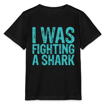 I Was Fighting A Shark 3 - Stanley/Stella Kinder T-Shirt MINI CREATOR  - Schwarz - Vorne - Mikhail (115cm)
