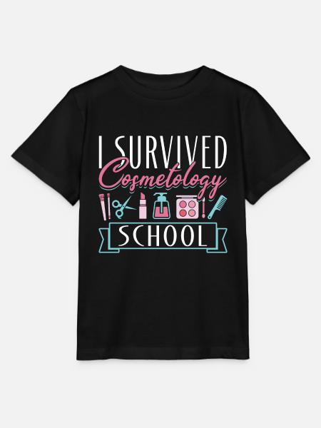 Cosmetologist I Survived - Stanley/Stella Kinder T-Shirt MINI CREATOR - Schwarz