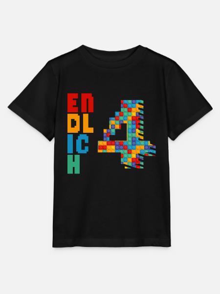 Endlich 4 Baustein - Stanley/Stella Kinder T-Shirt MINI CREATOR  - Schwarz