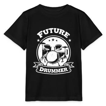 Young Drummer Baby Drummer - Stanley/Stella MINI CREATOR Kids’ T-Shirt - black - Front - Mikhail (115cm)