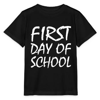 First day of school - Stanley/Stella MINI CREATOR Kids’ T-Shirt - black - Front - Mikhail (115cm)
