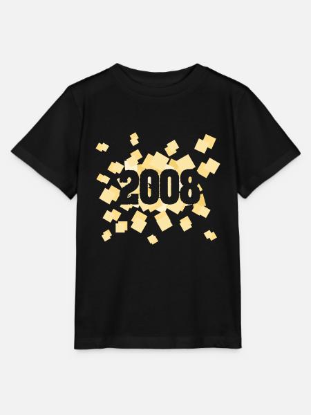 Geboren 2008 - Stanley/Stella Kinder T-Shirt MINI CREATOR - Schwarz