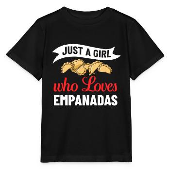 Empanada Argentinien Teigtasche Spanien - Stanley/Stella Kinder T-Shirt MINI CREATOR  - Schwarz - Vorne - Mikhail (115cm)
