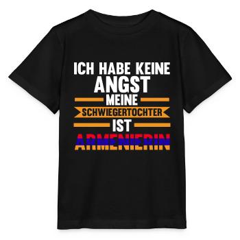 Ich habe keine Angst meine Schwiegertochter ist Ar - Stanley/Stella Kinder T-Shirt MINI CREATOR  - Schwarz - Vorne - Mikhail (115cm)