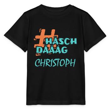 First name Surname Christoph - Stanley/Stella MINI CREATOR Kids’ T-Shirt - black - Front - Mikhail (115cm)