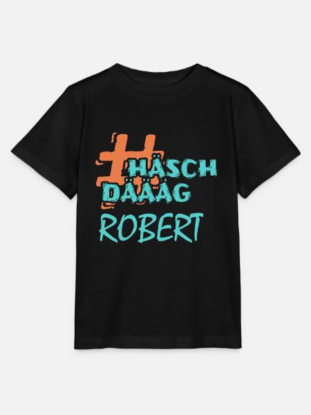Vorname Robert - Stanley/Stella Kinder T-Shirt MINI CREATOR  - Schwarz