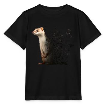 Belette - T-shirt bio MINI CREATOR Stanley/Stella Enfant - noir - Devant - Mikhail (115cm)