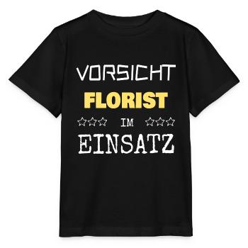 florist - Stanley/Stella MINI CREATOR Kids’ T-Shirt - black - Front - Mikhail (115cm)