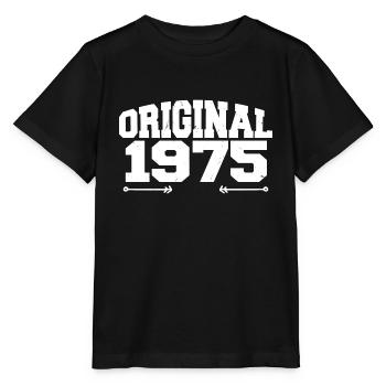 Original 1975 | Cadeau d’anniversaire 1975 - T-shirt bio MINI CREATOR Stanley/Stella Enfant - noir - Devant - Mikhail (115cm)