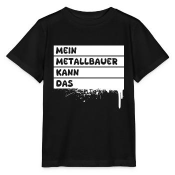 Métallurgiste en tant que profession - T-shirt bio MINI CREATOR Stanley/Stella Enfant - noir - Devant - Mikhail (115cm)