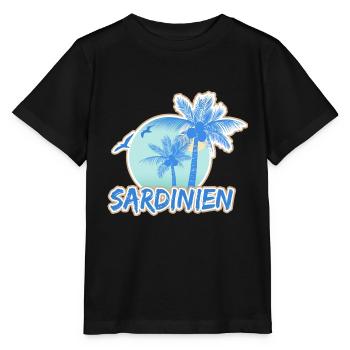 Sardinien als Urlaub - Stanley/Stella Kinder T-Shirt MINI CREATOR  - Schwarz - Vorne - Mikhail (115cm)