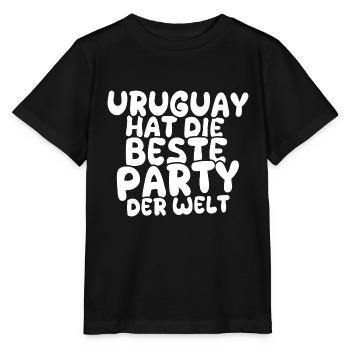 Uruguay - Stanley/Stella MINI CREATOR Kids’ T-Shirt - black - Front - Mikhail (115cm)