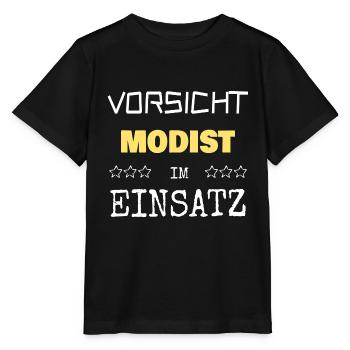 Modist als Berufung - Stanley/Stella Kinder T-Shirt MINI CREATOR  - Schwarz - Vorne - Mikhail (115cm)