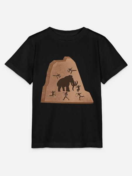 Mammut Steinzeit - Stanley/Stella Kinder T-Shirt MINI CREATOR - Schwarz