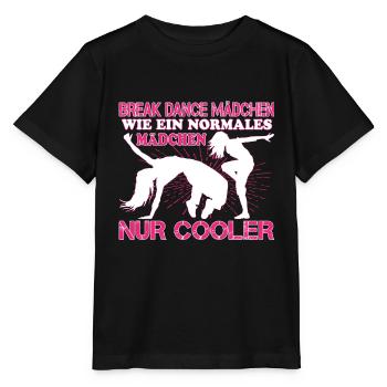 Break Dance Mädchen Tanzen Break Dancerin - Stanley/Stella Kinder T-Shirt MINI CREATOR  - Schwarz - Vorne - Mikhail (115cm)