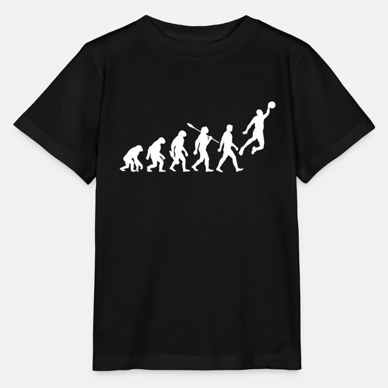 Evolution Basketball - Couche de panier - T-shirt bio MINI CREATOR Stanley/Stella Enfant - noir
