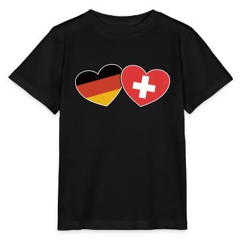 German Swiss Friendship - Gift - Stanley/Stella MINI CREATOR Kids’ T-Shirt - black - Front - Mikhail (115cm)