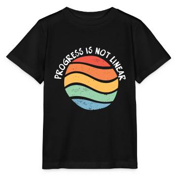Les progrès accélérés des enseignants ne sont pas linéaires - T-shirt bio MINI CREATOR Stanley/Stella Enfant - noir - Devant - Mikhail (115cm)